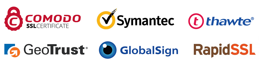 COMODO、Symantec、Thawte、Geotrust、GlobalSign、RapidSSL